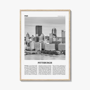 Pittsburgh Print Black and White No 2, Pittsburgh Wall Art, Pittsburgh Poster, Pittsburgh Photo, Pennsylvania, USA, United States
