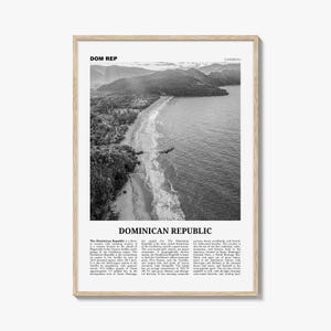 Dominikanische Republik Print schwarz und weiß Nr. 3, Dominikanische Wandkunst, Dominikanische Poster, Dominikaner, Dominica, Santo Domingo, Karibik