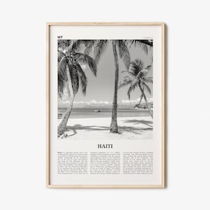 Haiti Print Black and White No 3, Haiti Wall Art, Haiti Poster, Haiti Photo, Haiti Wall Decor, Haïti, Ayiti, Hayti, Haitian, Domican