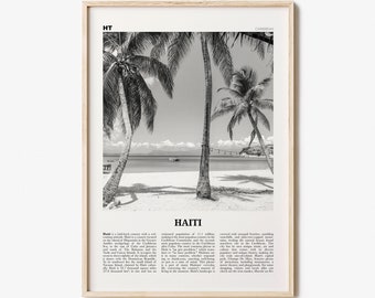 Haiti Print Black and White No 3, Haiti Wall Art, Haiti Poster, Haiti Photo, Haiti Wall Decor, Haïti, Ayiti, Hayti, Haitian, Domican