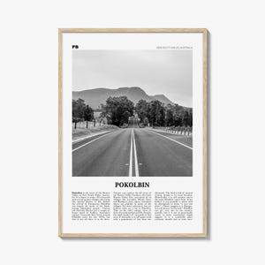 Pokolbin afdrukken zwart-wit, Pokolbin-muurkunst, Pokolbin-poster, Pokolbin-foto, Pokolbin-kaart, Pokolbin-muurdecoratie, New South Wales