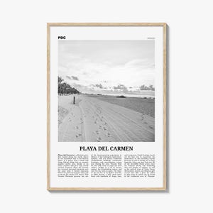 Playa del Carmen Print Black and White, Playa del Carmen Wall Art, Playa del Carmen Poster, Playa del Carmen Photo, Solidaridad, Mexico