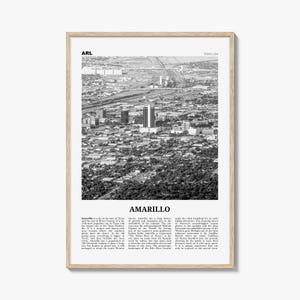 Amarillo Print Black and White, Amarillo Wall Art, Amarillo Poster, Amarillo Photo, Amarillo Wall Décor, Texas, USA, United States