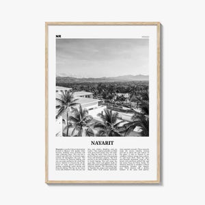 Nayarit Print Black and White, Nayarit Wall Art, Nayarit Poster, Nayarit Photo, Nayarit Wall Décor, Mexico, Tepic