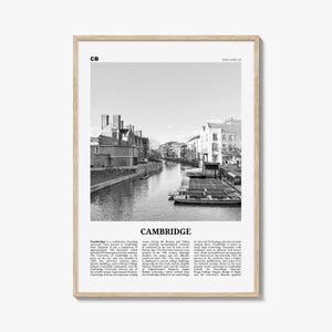 Cambridge Print Black and White England, Cambridge Wall Art, Cambridge Poster, Cambridge Photo, Cambridge Wall Décor, UK, United Kingdom
