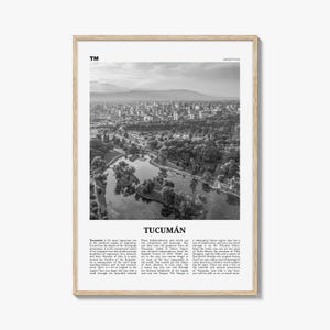 Tucuman Print Black and White, Tucumán Wall Art, Tucumán Poster, Tucumán Photo, Tucumán Wall Décor, Argentina, San Miguel de Tucumán