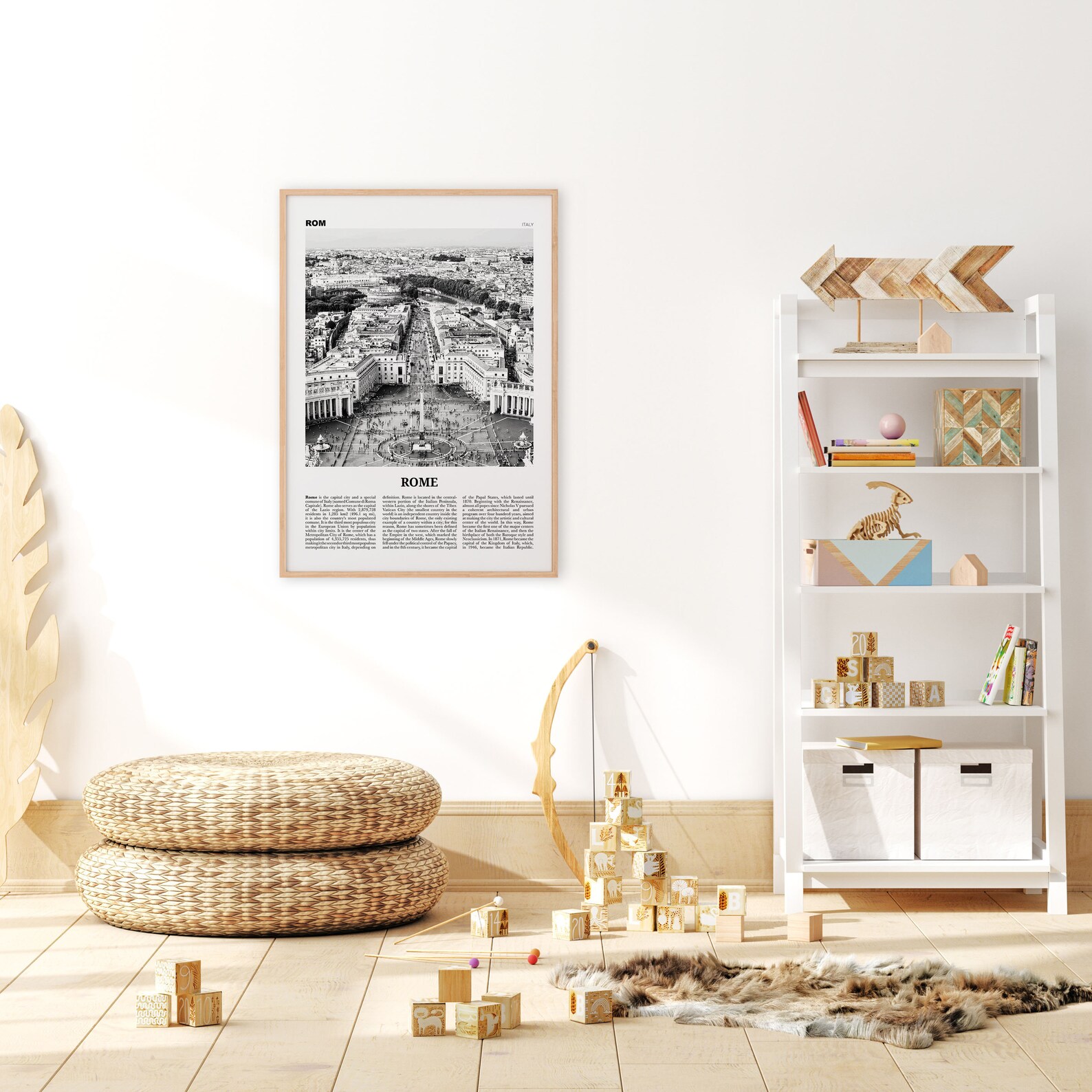 Rome Print Black and White Rome Wall Art Rome Poster Rome | Etsy