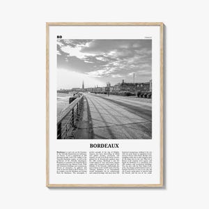 Bordeaux Print Black and White No 2, Bordeaux Wall Art, Bordeaux Poster, Bordeaux Photo, Bordeaux Wall Décor, France, Bordèu, Gironde