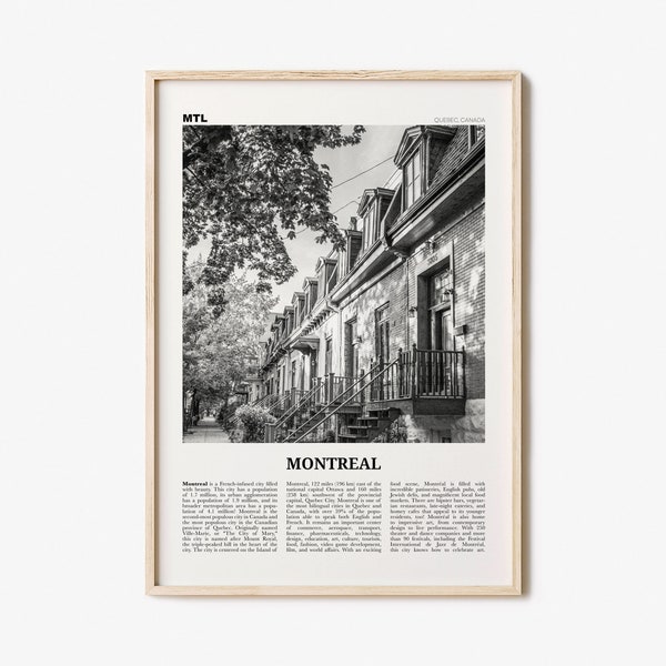 Montréal Poster Etsy