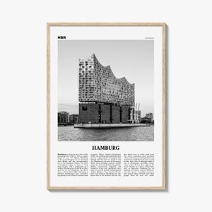 Hamburg print zwart-wit nr. 2, Hamburg Wall Art, Hamburg poster, Hamburg Photo, Hamburg Decor, Duitsland, Deutschland, Elbphilharmonie