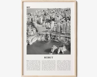 Beirut Print Black and White No 1, Beirut Wall Art, Beirut Poster, Beirut Photo, Beirut Wall Decor, Lebanon, بيروت, Beyrouth, Bayrūt