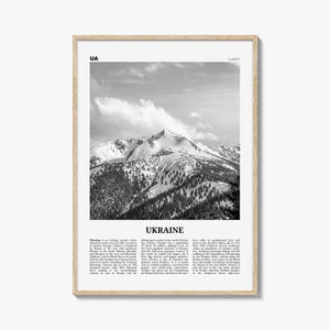 Ukraine Print Black and White No 5, Ukraine Wall Art, Ukraine Poster, Ukraine Photo, Ukraine Wall Decor, Country Print, Україн, Ukrayina