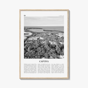 Captiva Print Black and White No 2, Captiva Island Wall Art, Captiva Island Poster, Captiva Island Photo, Florida, USA, United States