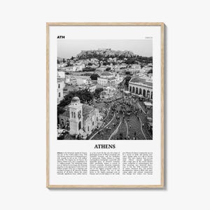 Athen Druck Schwarz und weiß Griechenland Nr. 1, Athen Wandkunst, Athen Poster, Athen Foto, Athen Wanddekor, Stadt Kunstdruck, ᑸḸvielfache