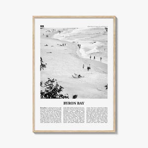 Byron Bay Print Schwarzweiß Nr. 1, Byron Bay Wandkunst, Byron Bay Poster, Byron Bay Foto, Byron Bay Decor, New South Wales, Australien