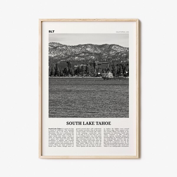 South Lake Tahoe Print Etsy