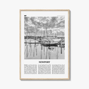 Newport Print schwarz weiß, Newport Wandkunst, Newport Poster, Newport Foto, Newport Wanddekor, Rhode Island, USA, Vereinigte Staaten