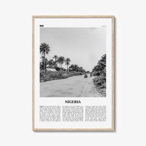 Nigeria Druck schwarz weiß Nr. 1, Nigeria Wandkunst, Nigeria Poster, Nigeria Foto, Nigeria Wanddekoration, Nijeriya, Buja, Lagos, Afrika