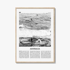 Australia Print Black and White No 1, Australia Wall Art, Australia Poster, Australia Photo, Sydney, Melbourne, Brisbane, Oceania