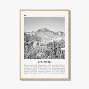 Colorado Print Black and White No 1, Colorado Wall Art, Colorado Poster, Colorado Photo, Colorado Wall Decor, USA, United States