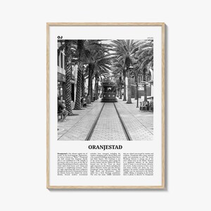Oranjestad Print Schwarzweiß, Oranjestad Wandkunst, Oranjestad Poster, Oranjestad Foto, Oranjestad Wanddekor, Aruba, Niederlande
