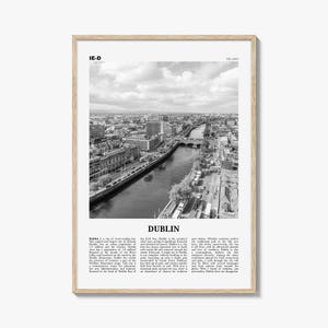Dublin Print Schwarzweiß Nr. 2, Dublin Wandkunst, Dublin Poster, Dublin Foto, Dublin Wanddekor, Stadt Kunstdruck, Irland, Leinster