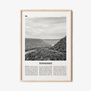 Tennessee Print Black and White No 1, Tennessee Wall Art, Tennessee Poster, Tennessee Photo, Tennessee Decor, USA, United States