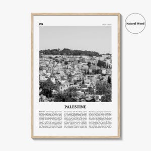 Palestine Poster Print Black and White, Middle East Travel Wall Art, Jerusalem Photography image 6