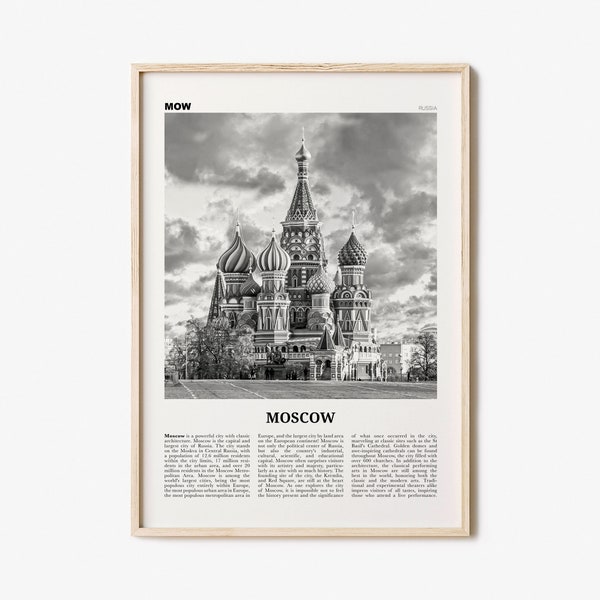 Moscow Print Black and White No 1, Moscow Wall Art, Moscow Poster, Moscow Photo, Moscow Wall Decor, Mосква, Moskvá, Russia