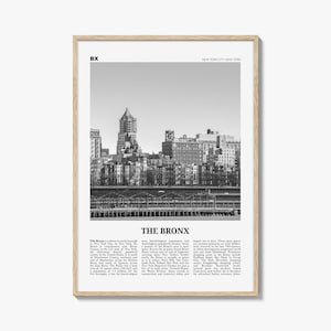 The Bronx Print schwarz und weiß Nr. 1, The Bronx Wall Art, The Bronx Poster, The Bronx Photo, New York, USA, Vereinigte Staaten, Nordamerika
