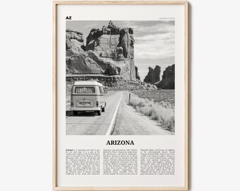 Arizona Print Black and White No 2, Arizona Wall Art, Arizona Poster, Arizona Photo, Arizona Wall Decor, USA, United States, North America