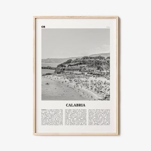 Calabria Print Black and White, Calabria Wall Art, Calabria Poster, Calabria Photo, Italy, Calàbbria, Καλαβρία, Catanzaro, Italia