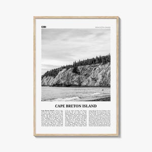 Cape Breton Island Print Schwarzweiß, Cape Breton Wandkunst, Cape Breton Poster, Cape Breton Foto, Cape Breton Wanddekor, Kanada