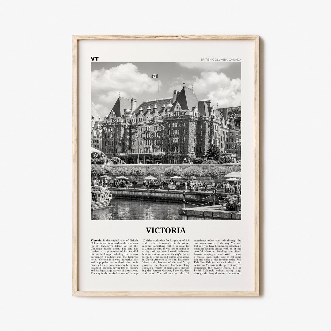 Victoria Print Black and White, Victoria Wall Art, Victoria Poster