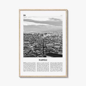 Napoli Print schwarz weiß, Napoli Wandkunst, Napoli Poster, Napoli Foto, Napoli Wanddekoration, Napoli Karte, Italia
