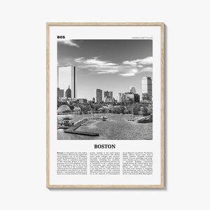 Boston Print schwarz weiß Nr. 2, Boston Wandkunst, Boston Poster, Boston Foto, Boston Wanddekor, Boston Karte, Massachusetts, USA