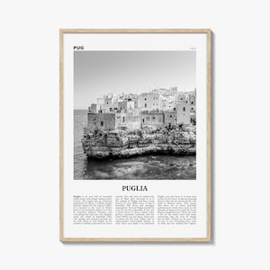 Puglia Print Black and White, Puglia Wall Art, Puglia Poster, Puglia Photo, Puglia Wall Décor, Apulia, Italy, Bari
