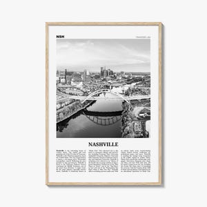 Nashville Print Black and White No 1, Nashville Wall Art, Nashville Poster, Nashville Photo, Tennessee, USA, United States, North America