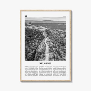 Stampa Bulgaria in bianco e nero, arte da parete Bulgaria, poster Bulgaria, foto Bulgaria, България, Bălgariya, Balgariya, Sofia, Balcani, Europa