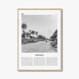 Nigeria Print Black and White No 1, Nigeria Wall Art, Nigeria Poster, Nigeria Photo, Nigeria Wall Decor, Nijeriya, Abuja, Lagos, Africa
