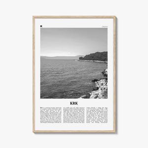 KRK Print Schwarz und Weiß, Krk Wandkunst, Krk Poster, Krk Foto, Krk Wanddekor, Vegl, Curicta, Veglia, Vegliot, ፍPV, Kyrikon, Kroatien