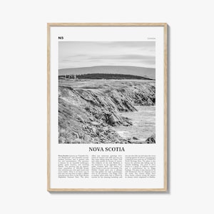 Nova Scotia Print Black and White, Nova Scotia Wall Art, Nova Scotia Poster, Nova Scotia Photo, Canada, New Scotland, Halifax