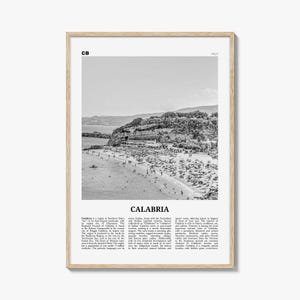 Calabria Print Black and White, Calabria Wall Art, Calabria Poster, Calabria Photo, Italy, Calàbbria, Καλαβρία, Catanzaro, Italia