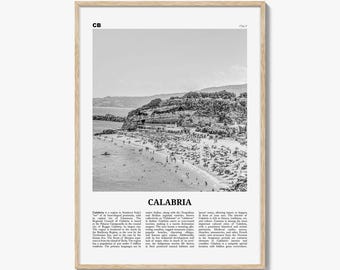 Calabria Print Black and White, Calabria Wall Art, Calabria Poster, Calabria Photo, Italy, Calàbbria, Καλαβρία, Catanzaro, Italia