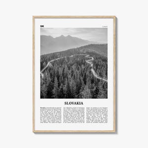Slovakia Print Black and White, Slovakia Wall Art, Slovakia Poster, Slovakia Photo, Slovak, Slovenská, Slovensko, Bratislava, Košice, Europe