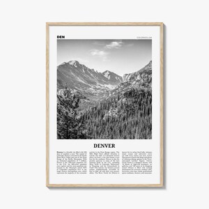 Denver Print schwarz weiß Nr. 1, Denver Wandkunst, Denver Poster, Denver Foto, Denver Wanddekor, Colorado, USA, Vereinigte Staaten