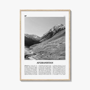 Afghanistan Print Black and White No 1, Afghanistan Wall Art, Afghanistan Poster, Afghanistan Photo, Afghanistan, Afġānistān, Kabul