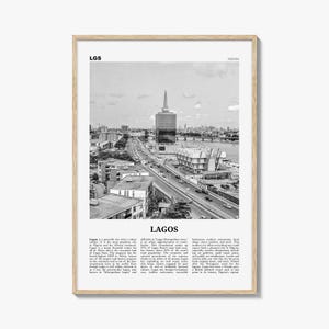 Lagos Print Schwarzweiß Nigeria Nr. 2, Lagos Wandkunst, Lagos Poster, Lagos Foto, Lagos Wanddekor, Stadt Kunstdruck, Èkó, Sahara, Afrika