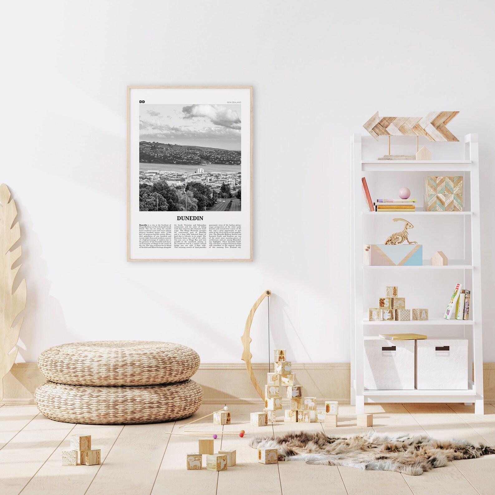 Dunedin Print Black and White Dunedin Wall Art Dunedin Etsy