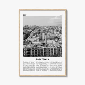 Barcelona Print schwarz und weiß Nr. 4, Barcelona Wandkunst, Barcelona Poster, Barcelona Foto, Barcelona Dekor, Katalonien, Spanien, España